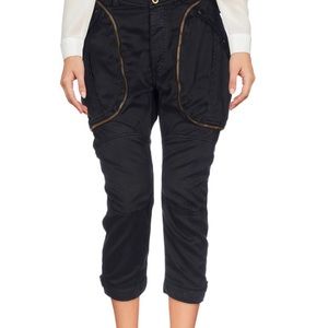 FAITH CONNEXION BLACK SIZE MED SATIN CARGO PANTS